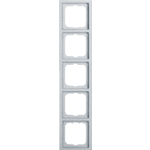 Busch Jaeger 2CKA001754A4310 - afdekraam 5-voudig 1725-183kaz aluminium future line