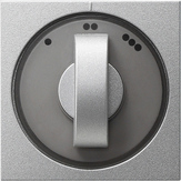 Gira 066526 - inzetplaat + knop 3-standen aluminium 55