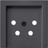 Gira 027928 - inzetplaat kpn 4-polig antraciet 55