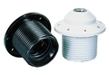 Iso dakfitting wit e27 met draadmantel 605405