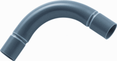 Pipelife 1196900950 - vsv bocht 1 1/2 (38mm) slagvast grijs per stuk