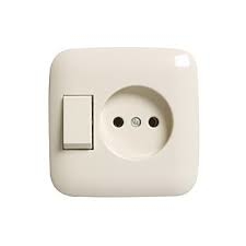 Busch Jaeger 2CKA001611A0128 - wcd 2polig / wissel zonder randaarde 4310/6uj-212 si creme