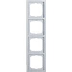 Busch Jaeger 2CKA001754A4309 - Jeager afdekraam 4-voudig 1724-183kaz aluminium future linear