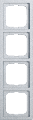 Busch Jaeger 2CKA001754A4309 - Jeager afdekraam 4-voudig 1724-183kaz aluminium future linear