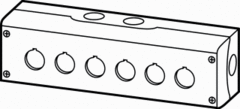 Eaton 216540 - kast opbouw ledig m22-i6 zwart/grijs