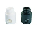Klemnippel zwart met buitendraad 7,5mm 601225 (zak van 10 stuks)
