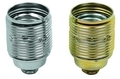Metaal fitting e27 chroom draadmantel 605210 (made in germany)