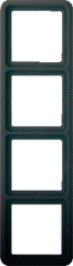 Jung CD584SW - cd 584 sw - afdekraam 4-voudig zwart cd584sw
