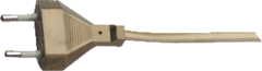 Hk Electric 517300011 - eurosnoer h03vv 2x0,75mm2 transparant 2mtr