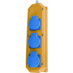 Hateha 12.112.007 - nylon wcd randaarde vd16geel / blauw 3-voudig waterdicht