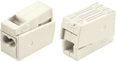 Wago 224-112 - doorlusklem 2.5mm2 doos 100 stuks (2 x massief 1 x soepele kabel)