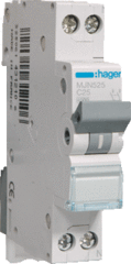Hager MJN525 - installatieautomaat 1p+n/25a c-kar.