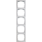 Berker 10158989 - afdekraam 5-voudig polar wit glanzend s1