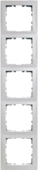 Berker 10158989 - afdekraam 5-voudig polar wit glanzend s1