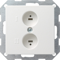 Gira 040203 - inzetplaat stereo + wcd zwg 55