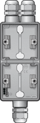 Niko 700-84262 - wd onderbak 2-voudig verikaal 3xm20 hydro