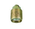 Metaal fitting e14 messing kleur draad mantel 604205