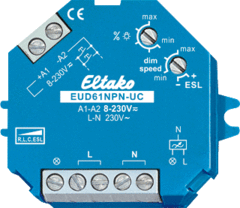 Eltako 61100801 - EUD61NPN-UC inbouw dimmer 400w eud61npn (gloeilamp / halogeen / dimbare led / spaarlampen)
