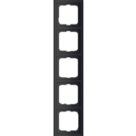 Busch Jaeger 2CKA001754A4423 - afdekraam 5-voudig 1725-885k zwart mat future linear