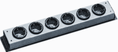 Kaiser Martin 1002ZL12L-SW15 - 1002ZL12LSW15 tafelcontactdoos 12voudig randaarde + 1,5mtr snoer zwart
