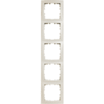 Berker 10158982 - afdekraam 5-voudig creme wit glanzend s1