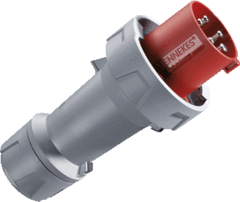 Mennekes 3308 - cee contactstop stekker 63a 4-polig 6h 400v