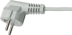 Hk Electric 517400006 - aansluitsnoer vmvl 3x0.75mm wit 2mtr