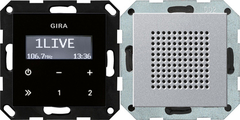 Gira 228026 - radio rds aluminium 55