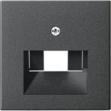 Gira 027028 - inzetplaat 1/2xmj uae antraciet 55 voor bovenstaande datawcd´s