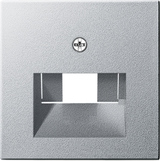 Gira 027026 - inzetplaat 1/2xmj uae aluminium 55
