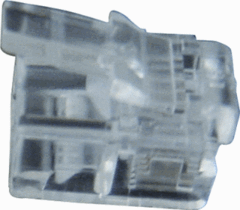 Radiall R280MOD6X6 - Plug modulaire connector plug (steker) rj12 doos 50 stuks (platte kabel soepele kern)