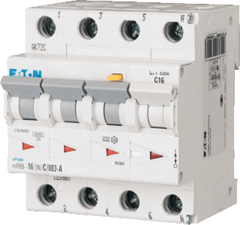 Eaton 120678 - aardlekautomaat mrb4c 25a 30ma 3p+n c-kar.