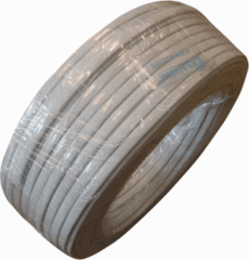 Radiall R280MOD014 - kabel plat 4 aderig zwart rol 100 meter