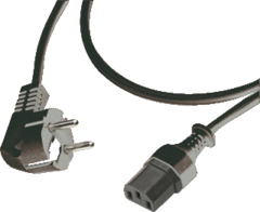 Hk Electric 513300001 - apparaatsnoer h05rr-f 3x1mm2 zwart 1mtr
