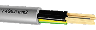 Draka TU9003105 - ss yy gy 2x1mm2 prijs per meter