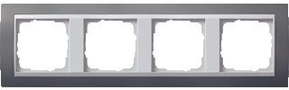 Gira 021481 - afdekraam 4-v alum/antr ev
