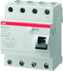 ABB FH204A-40/0.03 - 2csf204102r1400 - aardlekschakelaar cb 4polig 40a 30ma
