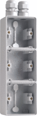 Niko 700-84352 - opbouwdoos 3x verticaal 2xm20