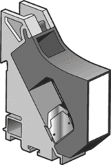 Niko 650-14566 - DIN-rail module met afgeschermde RJ45-connector cat. 6 voor centrale montage van een RJ-aansluitpunt in de aansluitkast
