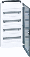 Hager VB418P - opbouw verdeler 4x18module deur transparant