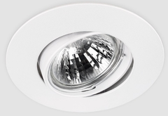 Arkoslight 0321-01-01-W - inbouwspot kantelbaar BIG 95mm 12/230 Volt kleur mat wit