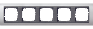 Gira 021506 - afdekraam 5-v ant/alu ev