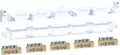 Hager VKG91T - verdeel klemset l1-l2-l3-n-a (3-fase)