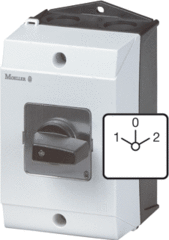 Eaton 207132 - omkeerschakelaar + nul t0-3-8401/i13p 3-polig 20amp.