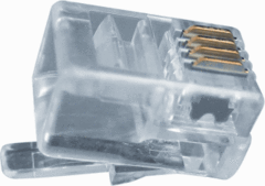 Radiall R280MOD4X4 - plug utp rj10 fc doos 50 stuks
