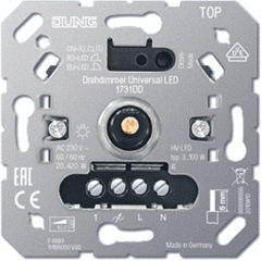 Jung 1731DD - universeel led dimmer puls/draaidimmer Komfort Basiselement max. 100W led