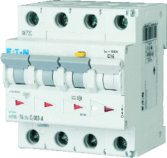Eaton 120656 - aardlekautomaat mrb6, b-kar. 16a 300ma 4-polig incl. nul 6 ka