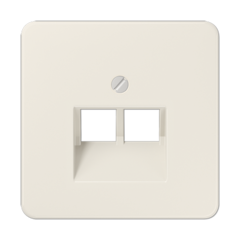 Jung 569-2UA - inzetplaat 2x modulair jack uae creme wit cd