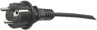 Hk Electric 517800043 - gereedschapssnoer h07rnf 2x1mm2 3 meter met aangegoten stekker