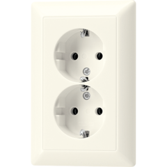 Jung AS5015KI - wcd 2-voudig randaarde compact doos kinderbeveiliging creme wit as500